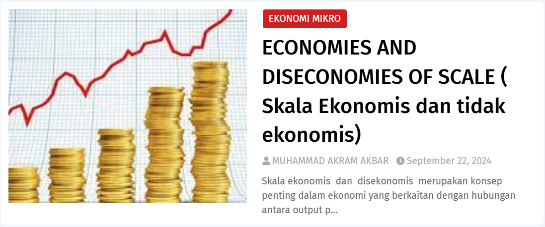 Economies and Diseconomies of Scale